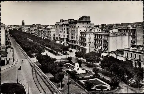 Ak Tunis Tunesien, Perspective sur l'Avenue Habih Bourguiba et Avenue de France