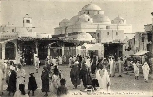 Ak Tunis Tunesien, La Mosquee Sidi M'Harez et la Place Bab Souika