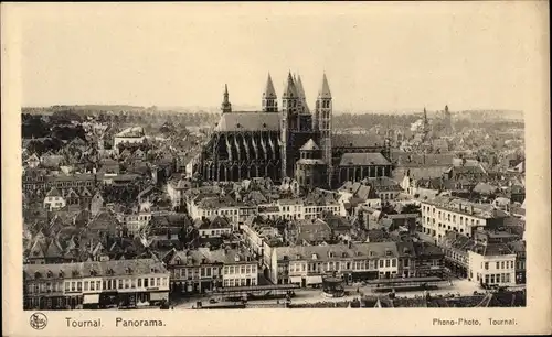 Ak Tournai Wallonien Hennegau, Panorama