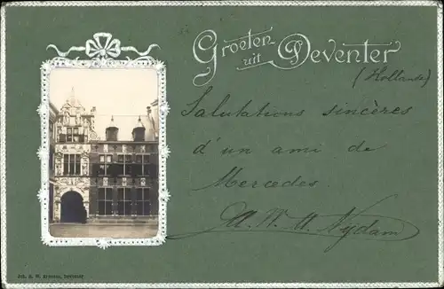 Passepartout Ak Deventer Overijssel Niederlande, Gebäude