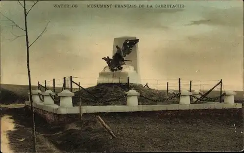 Ak Waterloo Wallonisch Brabant, Monument Francais de la Sabretache