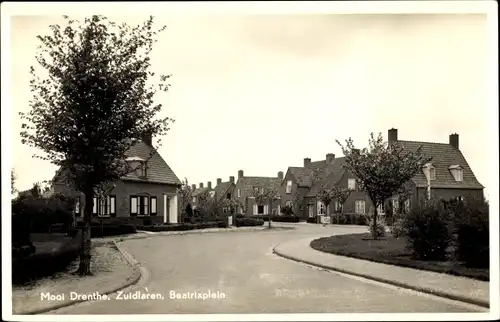 Ak Zuidlaren Drenthe Niederlande, Beatrixplein