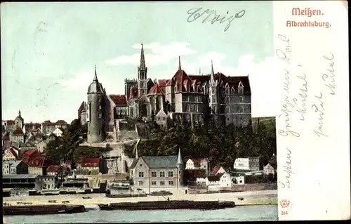 Ak Meißen an der Elbe in Sachsen, Albrechtsburg