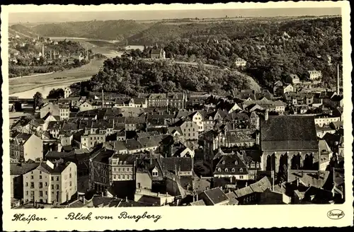 Ak Meißen an der Elbe, Blick vom Burgberg