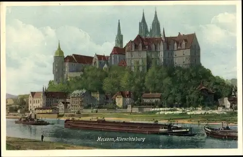 Ak Meißen an der Elbe, Albrechtsburg