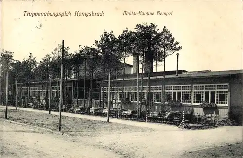 Ak Königsbrück in der Oberlausitz, Truppenübungsplatz, Militär Kantine Hempel
