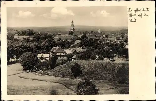 Ak Königsbrück in der Oberlausitz, Blick auf Ortschaft und Umgebung