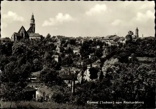 Ak Kamenz in Sachsen, Blick vom Reinhardtsberg, Panorama