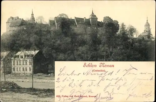 Ak Nossen, Schloss Nossen, Ostseite