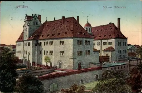 Ak Zwickau in Sachsen, Schloss Osterstein