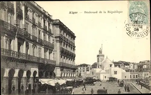 Ak Algier Alger Algerien, Boulevard de la Republique