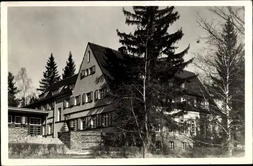 Ak Grünhain Beierfeld im Erzgebirge Sachsen, Genesungsheim 2 der Sozialversicherung
