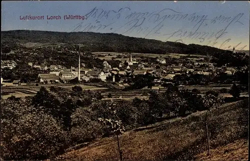 Ak Lorch im Remstal, Panorama vom Ort