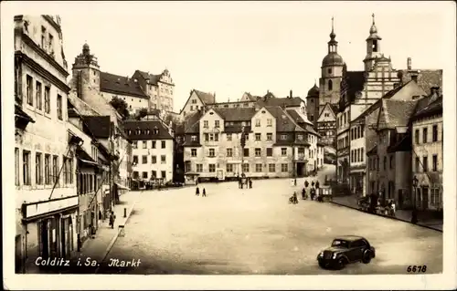 Ak Colditz in Sachsen, Markt, Kirche