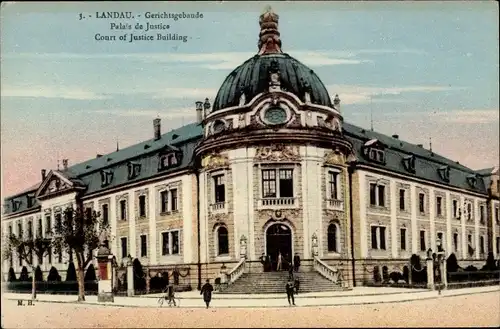 Ak Landau in der Pfalz, Gerichtsgebäude