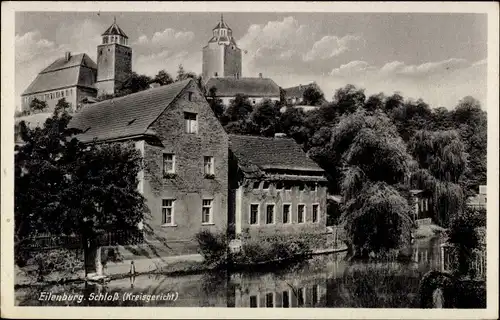 Ak Eilenburg an der Mulde, Schloss, Kreisgericht