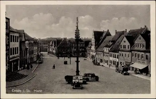 Ak Colditz in Sachsen, Markt, Geschäfte