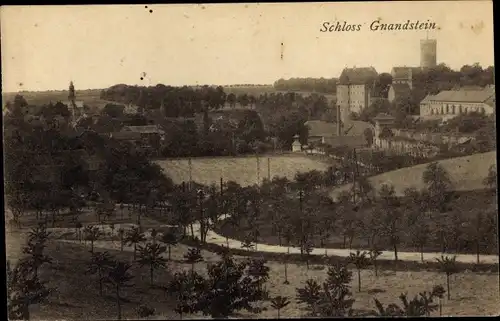 Ak Gnandstein Frohburg Kohren Sahlis in Sachsen, Schloss mit Umgebung