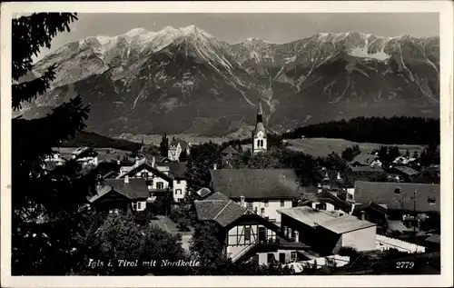 Ak Igls Innsbruck in Tirol, Teilansicht mit Nordkette