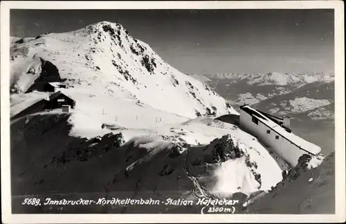 Ak Innsbruck in Tirol, Nordkettenbahn Station Hafelekar