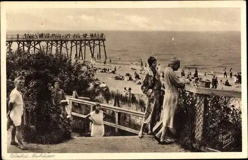 Ak Metschnikowo Neuhäuser Baltijsk Pillau Ostpreußen, Ostseebad, Strand