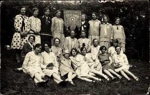 Foto Ak Eexta Groningen, Bondsdag Veendam 1929, Westerlee, Frauen, Gruppenbild