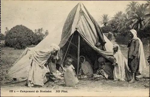 Ak Campement de Nomades, arabische Nomaden, Zelt