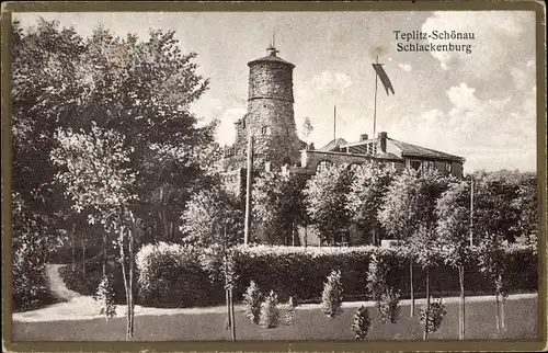 Ak Teplice Teplitz Schönau Reg. Aussig, Schlackenburg