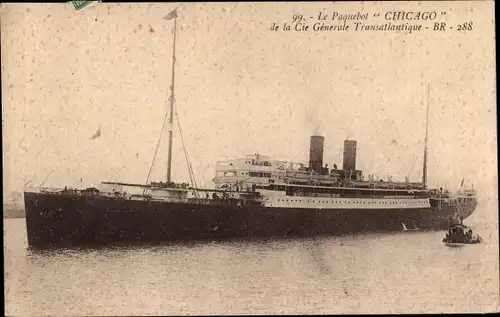 Ak Paquebot Chicago, CGT