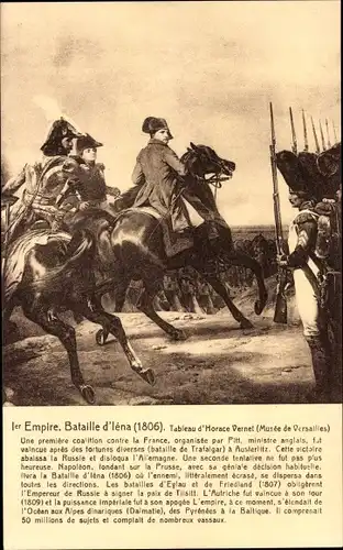 Künstler Ak La bataille d'Iéna, 1806, Napoleon I.