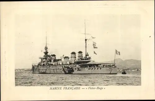 Ak Französisches Kriegsschiff, Victor Hugo, Marine Militaire Francaise