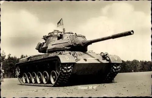 Ak Deutsche Bundeswehr, Panzer M 47