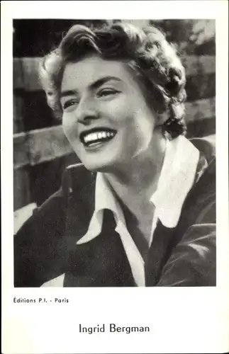 Ak Schauspielerin Ingrid Bergman, Portrait