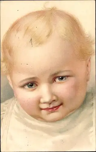 Ak Blondes Kleinkind, Kinderportrait