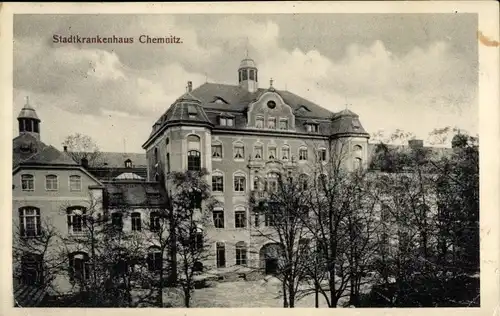 Ak Chemnitz in Sachsen, Stadtkrankenhaus