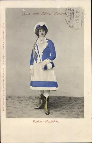 Ak Köln am Rhein, Kölner Karneval, Funken Mariechen