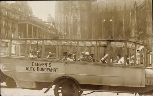 Ak Köln am Rhein, Dahmen's Auto Rundfahrt