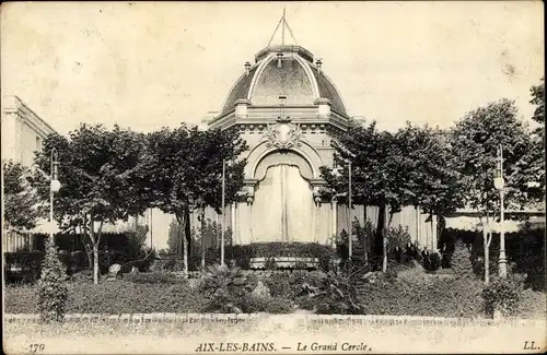 Ak Aix les Bains Savoie, Le Grand Cercle