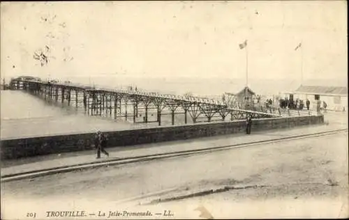 Ak Trouville Calvados, La Jetee-Promenade