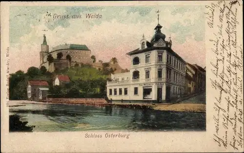 Ak Weida in Thüringen, Schloss Osterburg