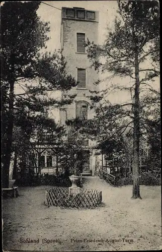 Ak Sohland an der Spree Sachsen, Prinz Friedrich August Turm