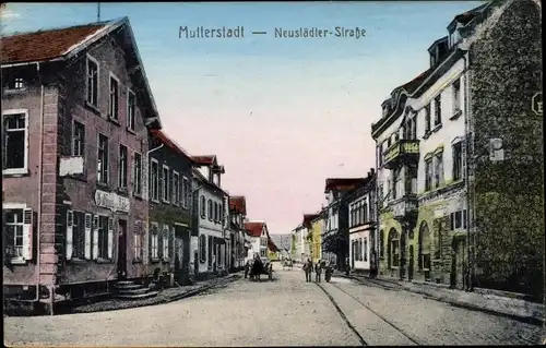 Ak Mutterstadt in der Pfalz, Neustädter Straße