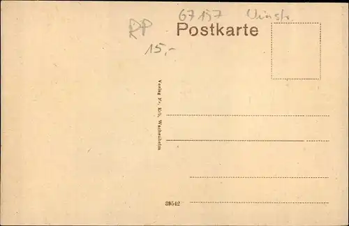 Ak Wachenheim Rheinland Pfalz, Eisenbahnstraße