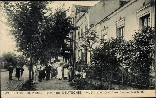 Ak Groß Köris im Kreis Dahme Spreewald, Gasthaus Deutsches Haus