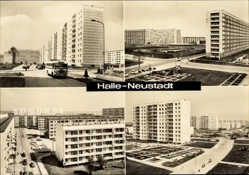 Ak Neustadt Halle an der Saale, Hochhäuser, Plattenbauten