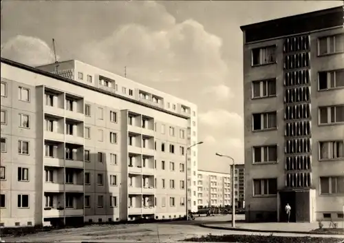 Ak Neustadt Halle an der Saale, 1. Wohnkomplex, Block 602, Hochhäuser, Plattenbauten