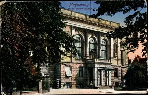 Ak Magdeburg an der Elbe, Generalkommando