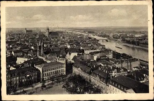 Ak Magdeburg an der Elbe, Blick vom Dom, Panorama