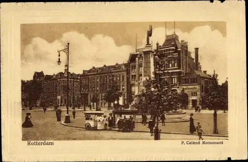 Ak Rotterdam Südholland Niederlande, P. Caland Monument