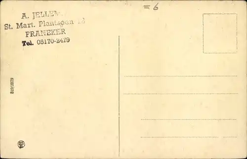 Ak Franeker Friesland Niederlande, Raadhuisplein